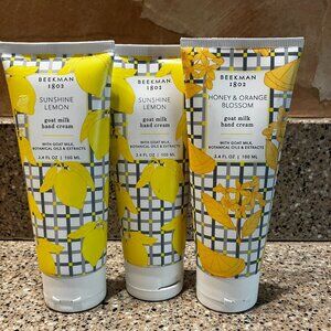 Beekman 1802 Goat Milk Sunshine Lemons & Honey Orange  Blossom Hand Cremes